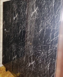 Набір самоклейна ПВХ плівка 2 шт по 0,6х3м, HOME DESIGN, інтер'єрна, водостійка, для меблів і кухні, колір чорний мармур (чорна) фото від покупців 1