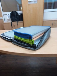 Сумка органайзер для документів дорожня для подорожей з кодовим замком водонепроникна на 3 відділення, чорна JY-1018 фото від покупців 6