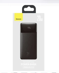 Зовнішній акумулятор повербанк Power Bank BASEUS Bipow Pro Digital Display 10000mAh |2USB/Type-C, QC/PD, 20W/3A| Black (PPBD040201)