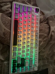 Бездротова ігрова механічна клавіатура Aula F75 2.4G Bluetooth з RGB Hot swap фото от покупателей 7