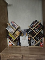 Полка для книг в форме дерева, настольная полка для книг в цвете дуб сонома MS226