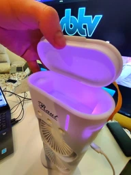 Мини кондиционер USB двойной с подсветкой 3в1 360° настольный вентилятор компактный для увлажнения воздуха охладитель для комнаты офиса дачи фото от покупателей 15