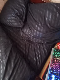 Комплект постельного белья Эней-Плюс Евро 200x220 см Luxe-0027 черный Microfiber (4820001457773)