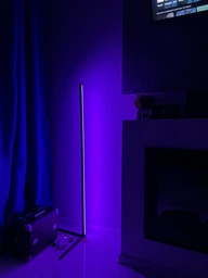 Торшер неоновая лампа Lamp Led Rgb 120 см от Usb напольный угловой светильник, ночник, с пульт управления (черная)