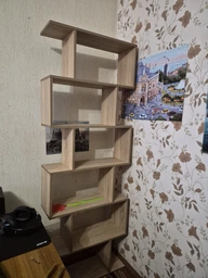Полка VAYS для книг, стеллаж для дома, книжная полка, этажерка M-56 Дуб Сонома фото от покупателей 1