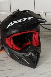 Мотошлем AXOR X-Cross SC Black/Red Матовый, размер M.