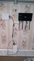 Кабель USB 5B → DC 12В (підвищувальний) + DC-розгалужувач на 2 виходи (для роутера та оптики)