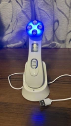 Микротоковый массажер для лица и шеи RF & EMS Beaty Instrument с микротоками 9 режимов лифтинг LPG и тонус кожи для омоложения с микротоками электрический аккумуляторный фото от покупателей 14