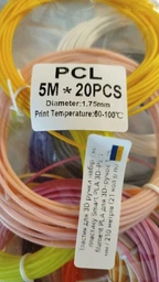 Пластик для 3D ручки набір Еко пластику Smart PLA 3D-PEN filament PLA для 3D-ручок 1.75 мм / 210 метрів (21 колір по 5 м) фото від покупців 4