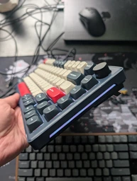 Клавиатура беспроводная GamePro Asgard Yord Keychron Super Red Switch Wireless/Bluetooth/USB Blue (MK266BL) фото от покупателей 1