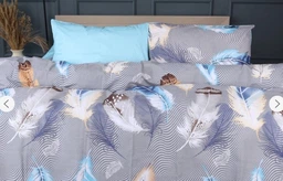 Пододеяльник MirSon Ranforce Elite 17-0743 Blue Feathers 160х220 см (2200010844948)