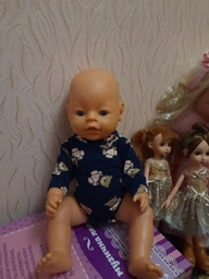 Одежда пупсу Baby Born - набор розовый боди, носки, шапочка фото от покупателей 3