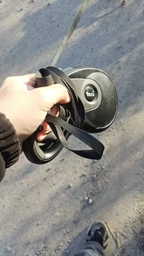Поводок рулетка для собак 5 метров вес собаки до 40 кг автоматический прогулочный нейлоновый поводок чёрный (002003)