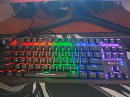 Клавіатура Xtrike ME GK-979 5 colors-LED Mechanical Red Switch USB Black (GK-979)