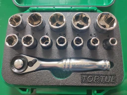 Набор головок с трещоткой Toptul 1/4" 13 предметов (GABW1301) фото от покупателей 3