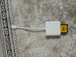 Кардрідер 2в1 для iPhone SD / TF Card Reader адаптер для iPad перехідник SD TF Білий