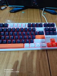 Клавиатура механическая проводная GamePro MK180W Hot-Swap Red Swich TKL RGB White фото от покупателей 1