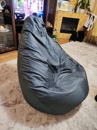 Крісло Мішок Груша Оксфорд Waterproof (3XL-150х100) iQmebel Помаранчевий (знімний чохол)