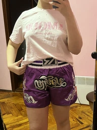 Тренувальні MMA шорти для тайського боксу, єдиноборств Sanda, UFC для спорту another boxer фіолетовий, р. XL (зріст 175-185 65-80кг)