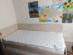 Наматрацник Sleepingg 80х190 см Захисний стьобаний антиалергенний з гумками по кутах, мікрофібра, білий (4820182651663) фото від покупців 2
