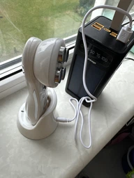 Микротоковый массажер для лица и шеи RF & EMS Beaty Instrument с микротоками 9 режимов лифтинг LPG и тонус кожи для омоложения с микротоками электрический аккумуляторный фото от покупателей 7