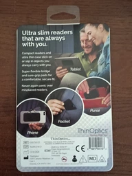 Очки Thinoptics +1.00, черные + Чехол универсальный черный (1.0BBUP) фото от покупателей 1