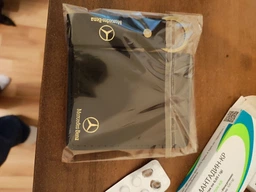 Набір шкіряна обкладинка на права Mercedes, водійське посвідчення Theo + брелок Shiynik Чорний