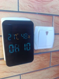 Дзвінок дверний бездротовий з козирком з DOORBELL 5615 з годинником, термометром і показником вологості фото від покупців 10