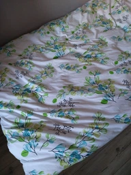 Підковдра Бязь Aqua Branches 155*215 см Блакитний