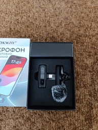 Микрофон петличный беспроводной Type-C Lightning 20м iPhone Android 2.4 ГГц TikTok YouTube внешний видео USB-C ноутбук DSP шумоподавления plug&play DKWAY FL-21 Pro + переходник в подарок фото от покупателей 1