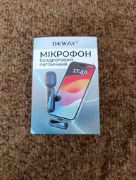 Микрофон петличный беспроводной Type-C Lightning 20м iPhone Android 2.4 ГГц TikTok YouTube внешний видео USB-C ноутбук DSP шумоподавления plug&play DKWAY FL-21 Pro + переходник в подарок