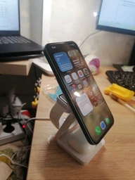 Розкладна магнітна док-станція Macsafe зарядний пристрій 3в1 для iPhone / Airpods / Apple Watch, білий (94644338)