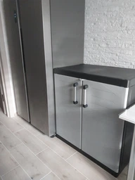 Шафа Keter Kis Detroit XL Basso сіра 89x93 см 2 полиці багатофункціональна (252267)