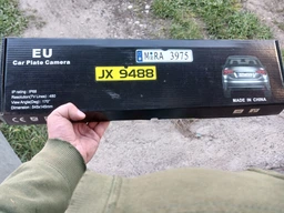 Рамка для номера з вбудованою камерою заднього виду, камера і авторамка з LED підсвічуванням кут огляду 170° Euromax фото від покупців 5