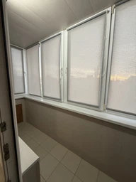 Ролета тканинна Len 0043 Блакитний 35x160 cм фото от покупателей 1