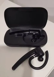 Гарнітура бездротова Bluetooth навушник мононавушник з шумозаглушенням портативний з мікрофоном кейсом блютуз гарнітури навушник вкладиш фото від покупців 2