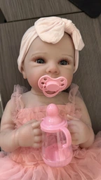 Лялька Реборн 48 см вініловая, реалістичний пупс у сукні принцеси Doll Reborn Baby Born К0100801