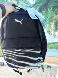 Рюкзак спортивный 17 л тканевый вмещает формат А4 Puma Attacanto 09162801 Puma Black-Puma White (4069157805407)
