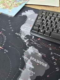 Игровая поверхность карта мира RZTK Map 900 x 400 x 4 мм фото от покупателей 1