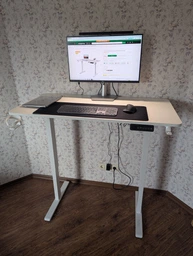 Стол с электрорегулировкой высоты 120 X 60 см Flexi Desk Black Matte 27884 фото от покупателей 14