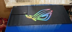 Игровой Коврик для Мыши 900x400x4мм (XXL) Дизайн ASUS ROG Cyber Pulse. Гладкая Поверхность, Прорезиненный. Толщина 4 мм фото от покупателей 4