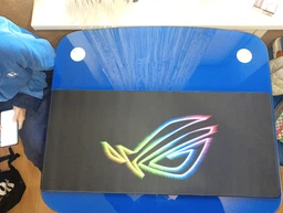 Игровой Коврик для Мыши 900x400x4мм (XXL) Дизайн ASUS ROG Cyber Pulse. Гладкая Поверхность, Прорезиненный. Толщина 4 мм фото от покупателей 1