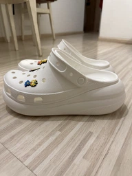 Мужские кроксы Crocs Classic Crush Clog 207521-100 42-43 (M9/W11) 27 см White (191448973695) фото от покупателей 1