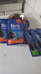 Вологий корм для стерилізованих котів Brit Premium Sterilised pouch 12шт/100 г, асорти із 4 смаків у желе фото від покупців 2