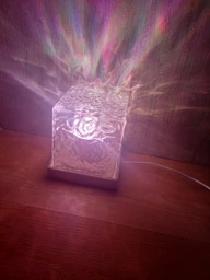 Ночник от USB куб звездное небо LED настольная RGB лампа 16 цветов для спальни и детской + пульт фото от покупателей 4
