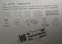 Блок живлення для ASUS 19V 3.42A 65W (4.0*1.35)Zenbook (Квадратний) (62859)