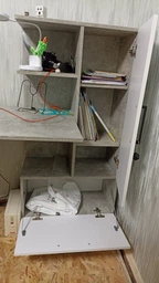 Компьютерный стол Garant Стандарт R дуб сонома/Нимфея альба (00-0052634512) фото от покупателей 7