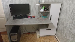 Компьютерный стол Garant Стандарт R дуб сонома/Нимфея альба (00-0052634512) фото от покупателей 4