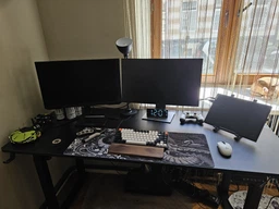 Стіл з електро-регулюванням висоти Двомоторний White Flexi Desk 160x65 см 27897 фото від покупців 7