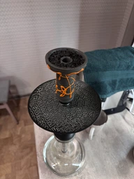 Чаша для кальяна Gusto Bowls Classic Phunnel BLACK Glaze Blue